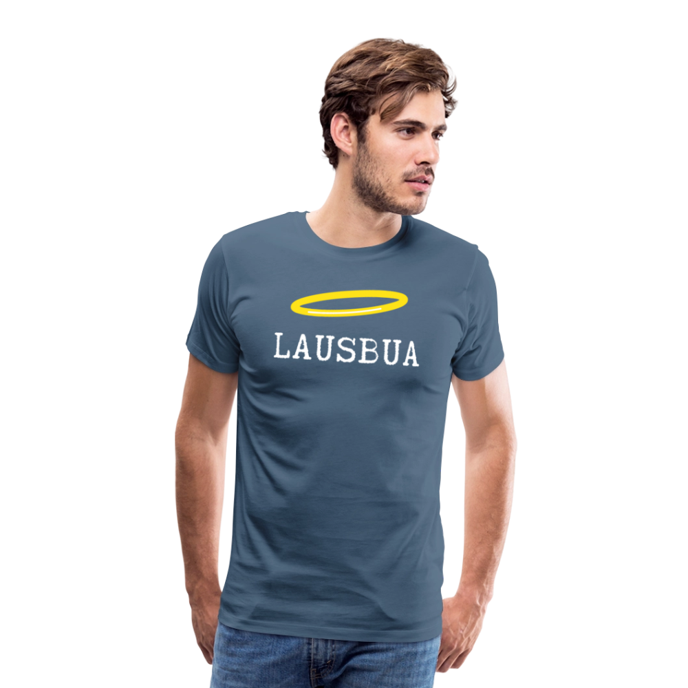 Lausbua, bayerischer und österreichischer Lausbub, Männer Premium -T-Shirt - Blaugrau