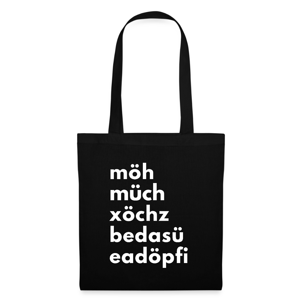 Einkaufsliste, Sackerl - Schwarz