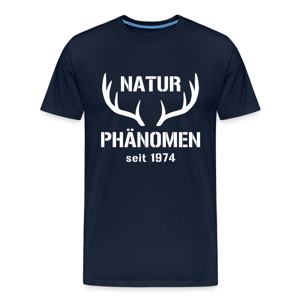 Naturphänomen, zum Geburtstag, Jahreszahl zum selber eintragen, Männer Premium T-Shirt - Navy
