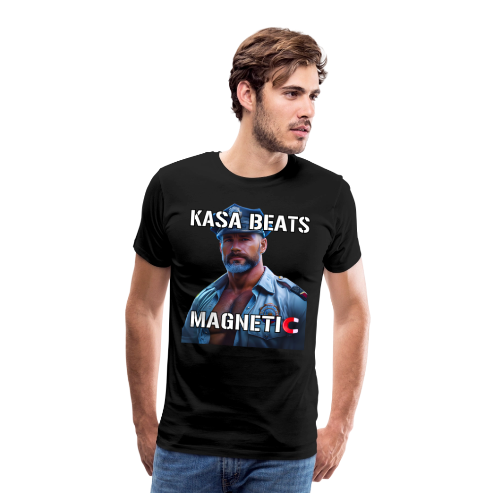 KASA BEATS - MAGNETIC, Men/ Männer Premium T-Shirt - Schwarz