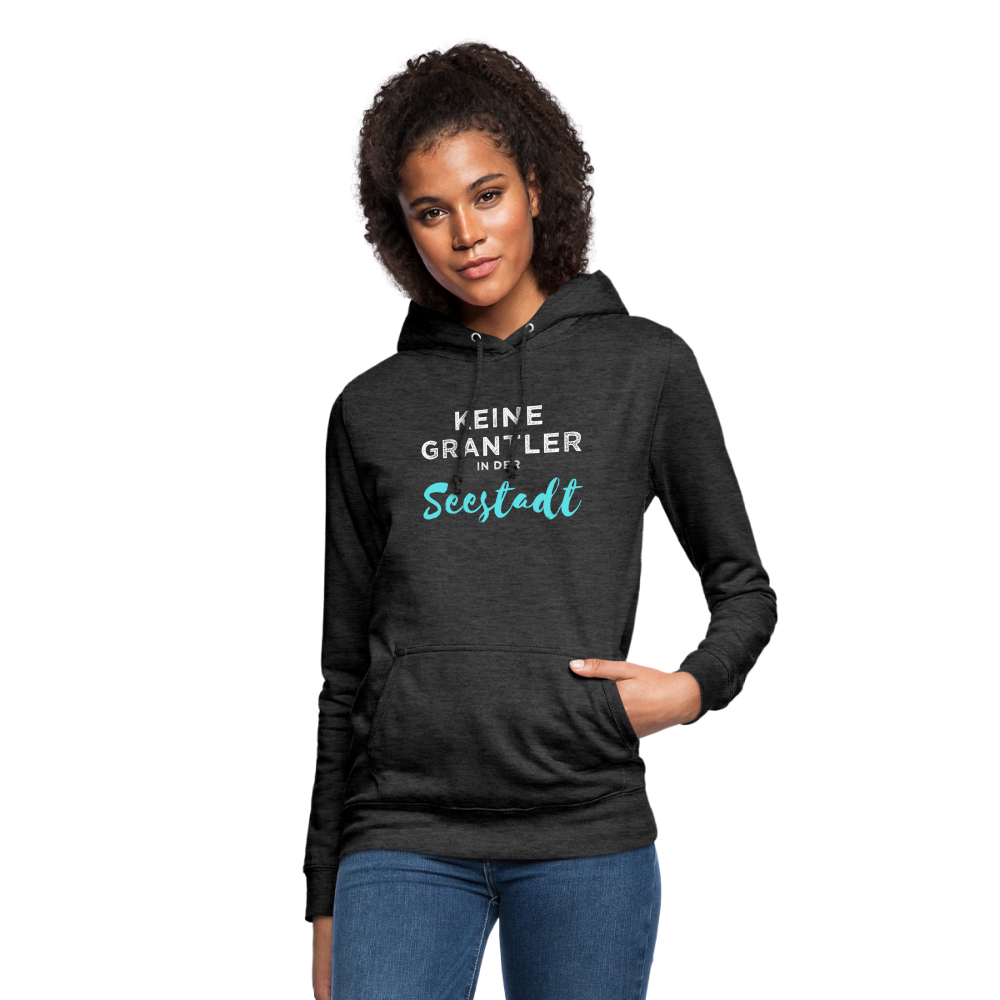Keine Grantler in der Wiener Seestadt, Taillierter Frauen Hoodie - Anthrazit