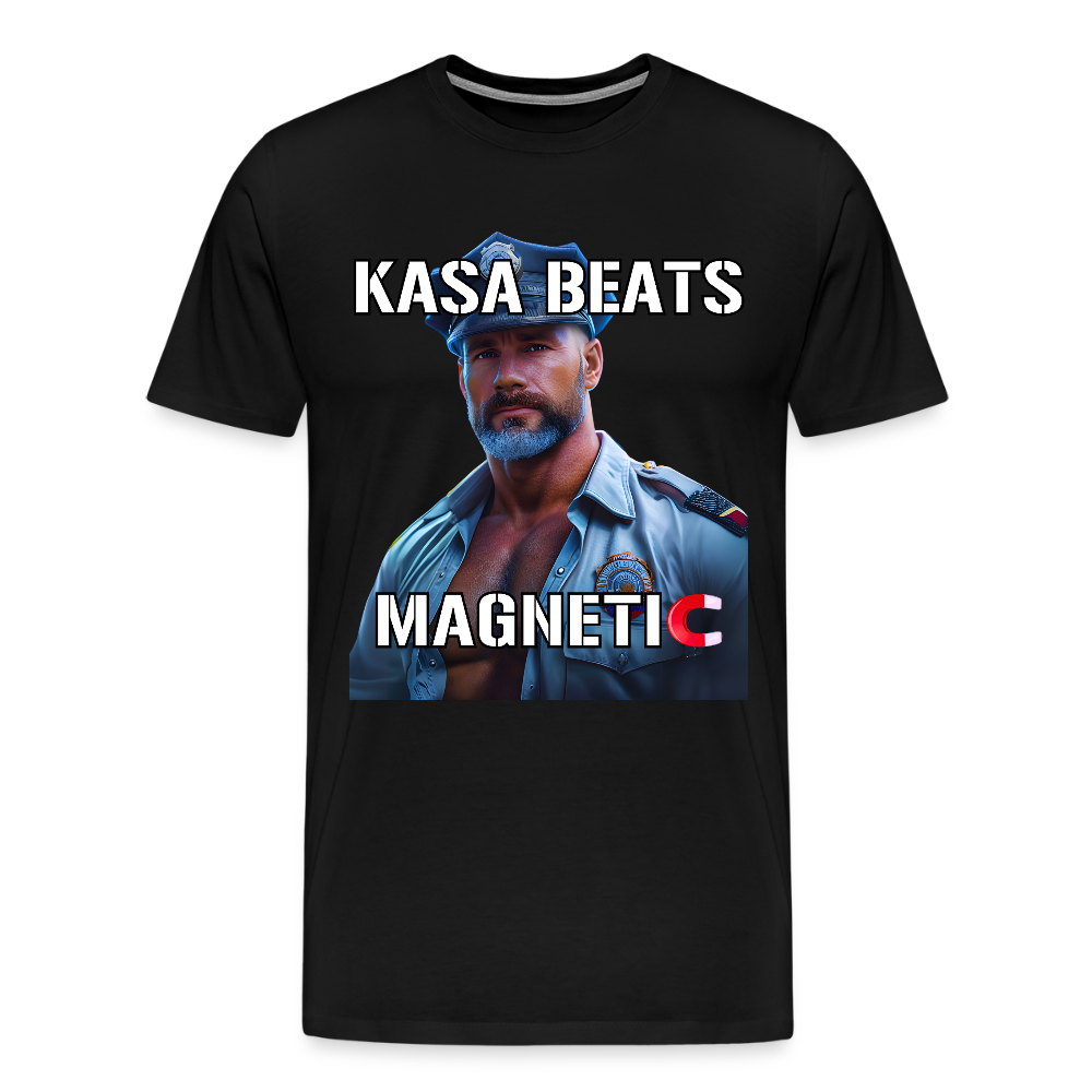 KASA BEATS - MAGNETIC, Men/ Männer Premium T-Shirt - Schwarz
