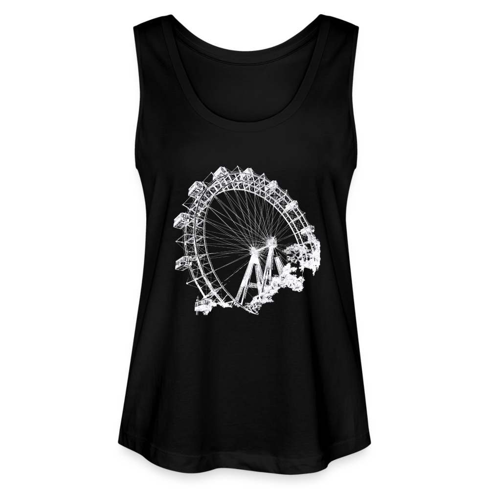 Wiener Riesenrad weiß - Stanley/ Stella Frauen Bio Tank Top - Schwarz