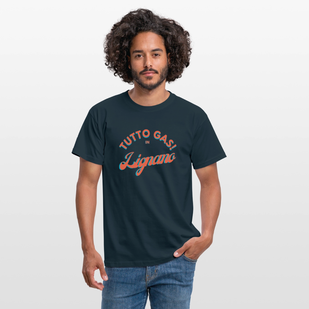 TUTTO GAS! in Lignano, Männer T-Shirt - Navy