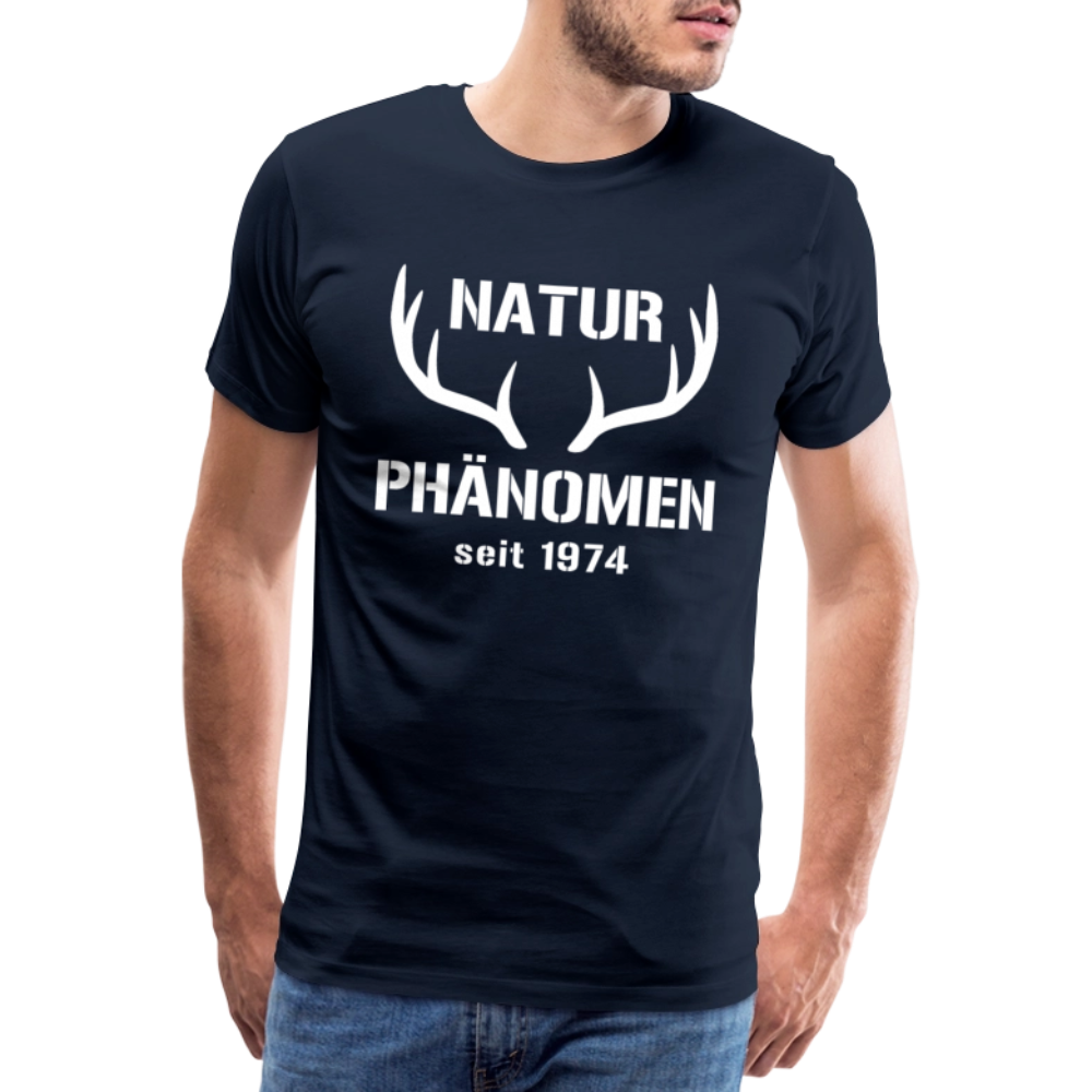 Naturphänomen, zum Geburtstag, Jahreszahl zum selber eintragen, Männer Premium T-Shirt - Navy