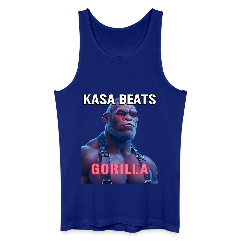 KASA BEATS - GORILLA, Men/ Männer Bio/ Organic Cotton Tank Top - Königsblau