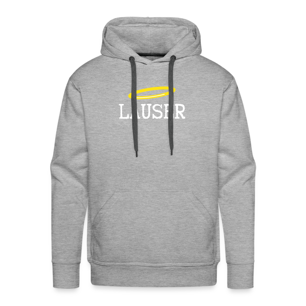 Lauser, österreichischer Lausbub - Männer Premium Hoodie/ Kapuzenpullover - Grau meliert