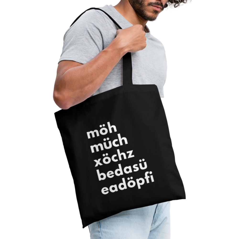 Einkaufsliste, Sackerl - Schwarz