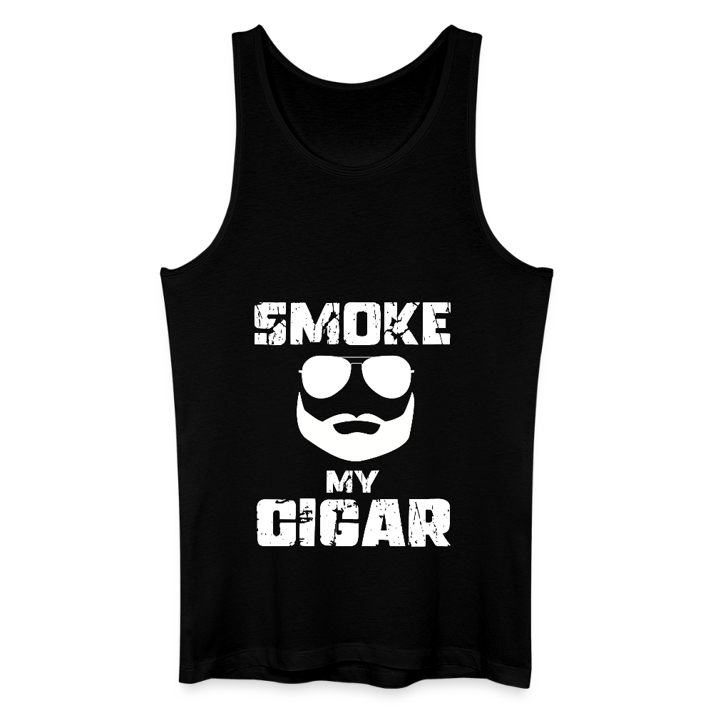 Smoke My Cigar - Zigarren Mann, Hot Daddy, Cigar Man, Männer Bio Tank Top - Schwarz