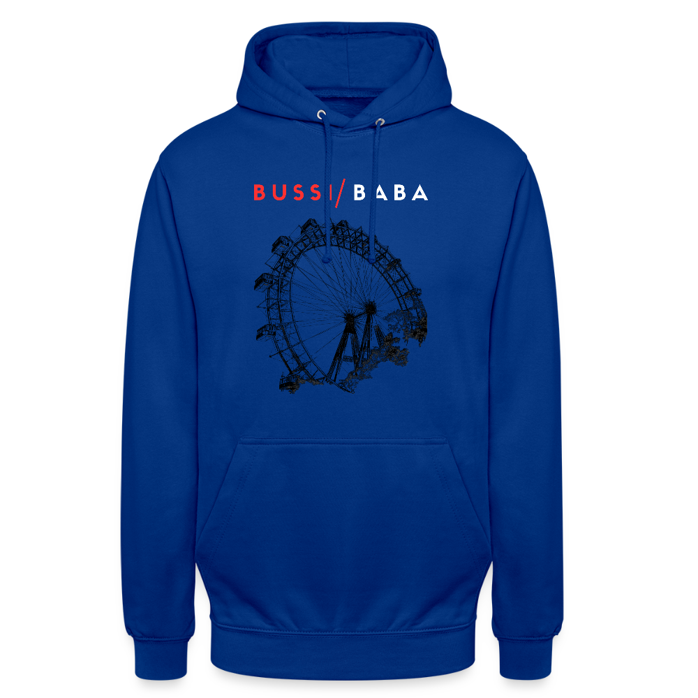 Bussi / Baba korallenrot- Unisex Kapuzenpulli - Royalblau