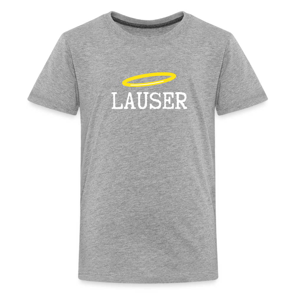 Lauser, österreichischer Lausbub - Teenager (10 - 12 J.) Premium T-Shirt - Grau meliert