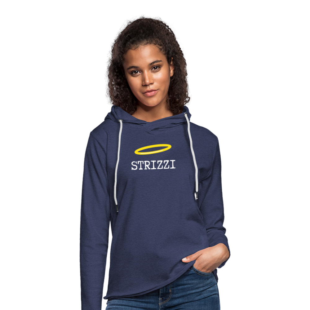 Strizzi, Leichtes Unisex Kapuzen-Sweatshirt - Navy meliert