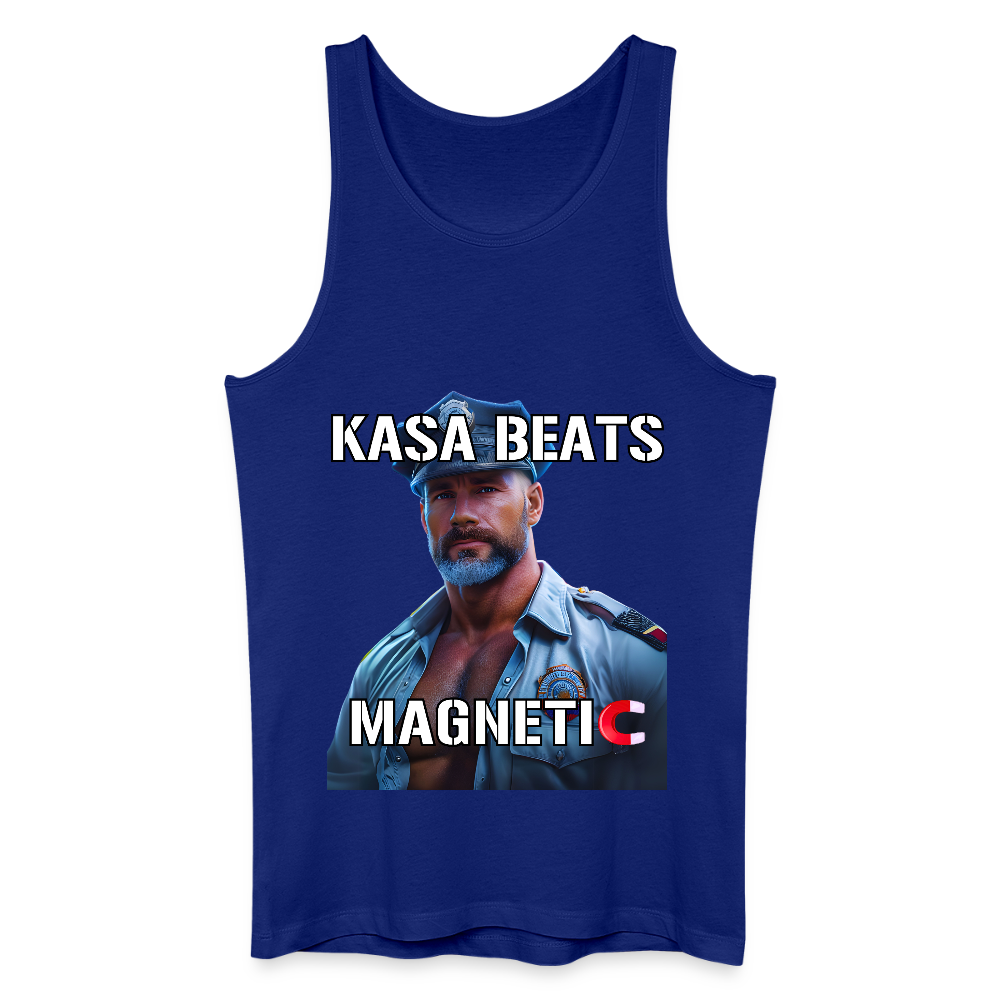 KASA BEATS - MAGNETIC, Men/ Männer Bio/ Organic Cotton Tank Top - Königsblau
