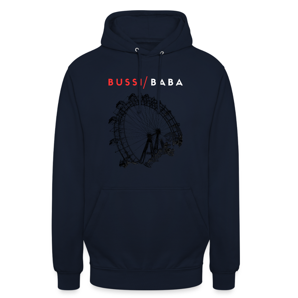 Bussi / Baba korallenrot- Unisex Kapuzenpulli - Navy