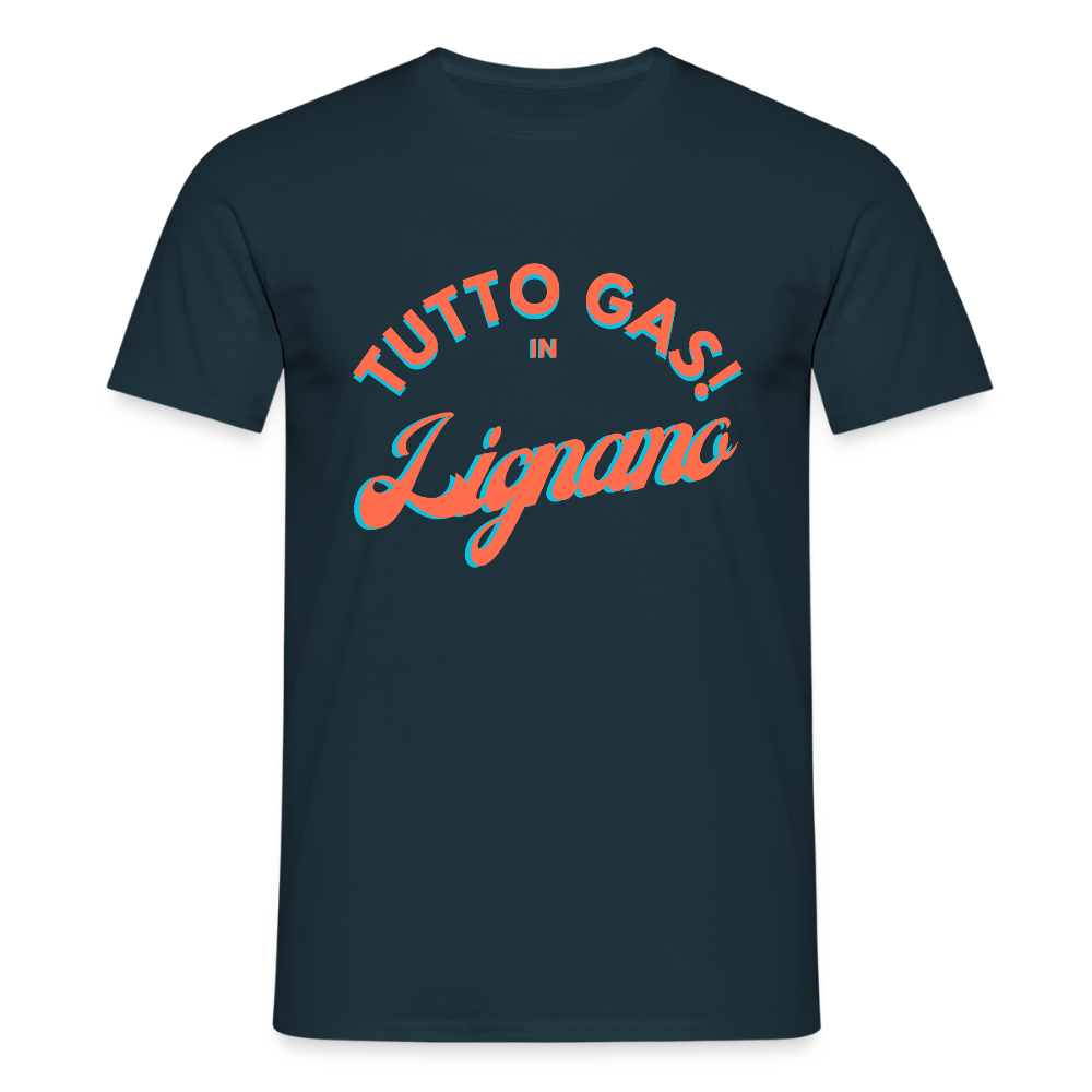 TUTTO GAS! in Lignano, Männer T-Shirt - Navy
