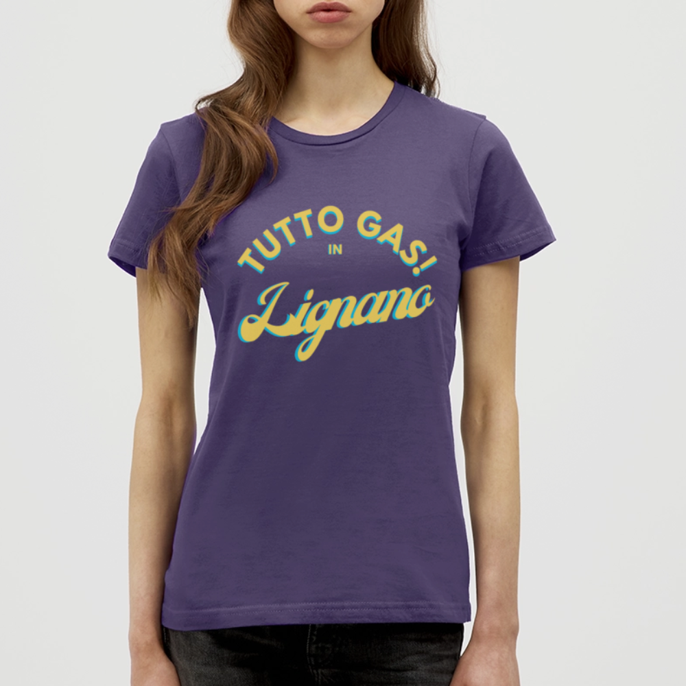 TUTTO GAS! in Lignano - Frauen T-Shirt - Dunkellila