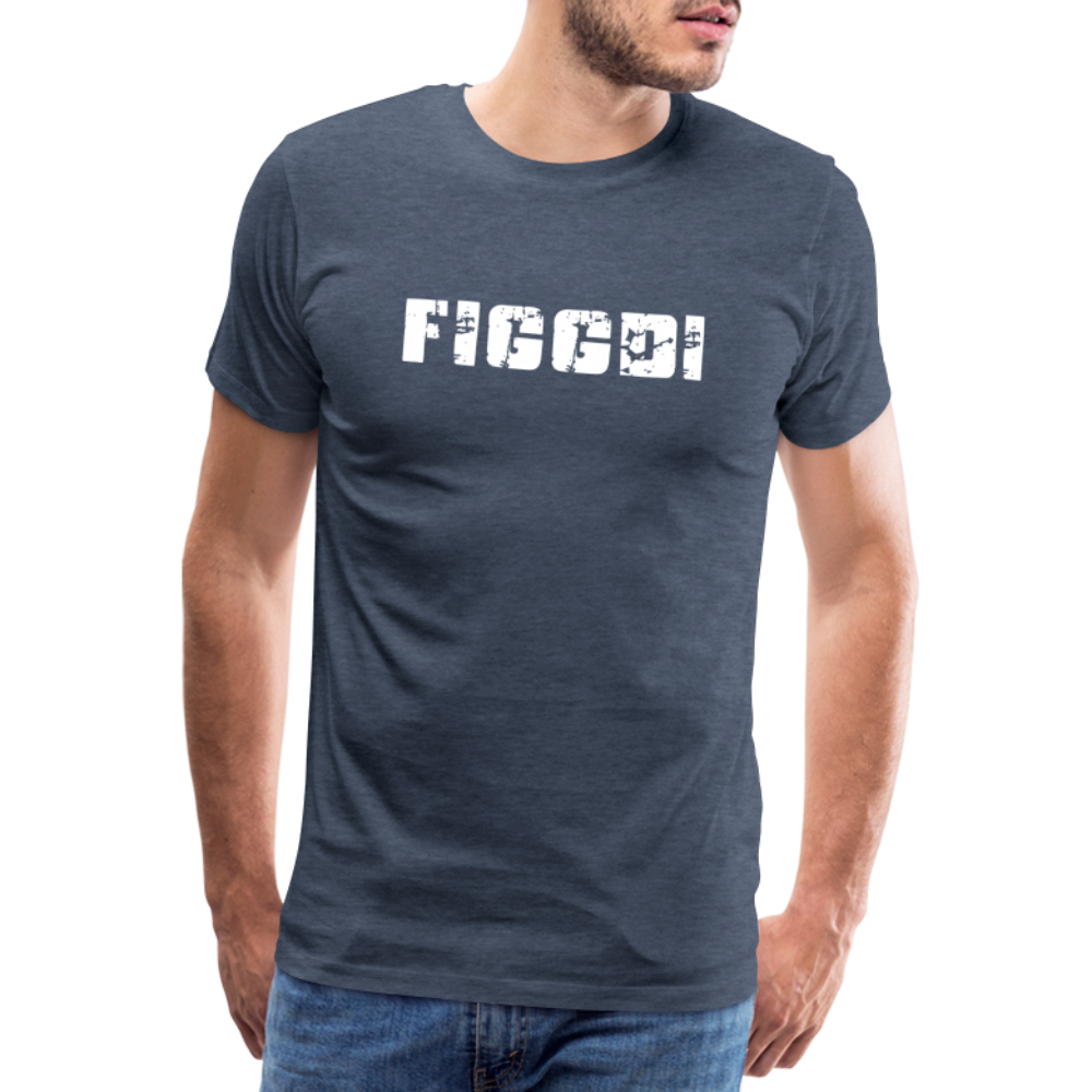 Figgdi - Schweizer Deutsch für "Kannst mich gern haben" ;-) Männer Premium T-Shirt - Blau meliert