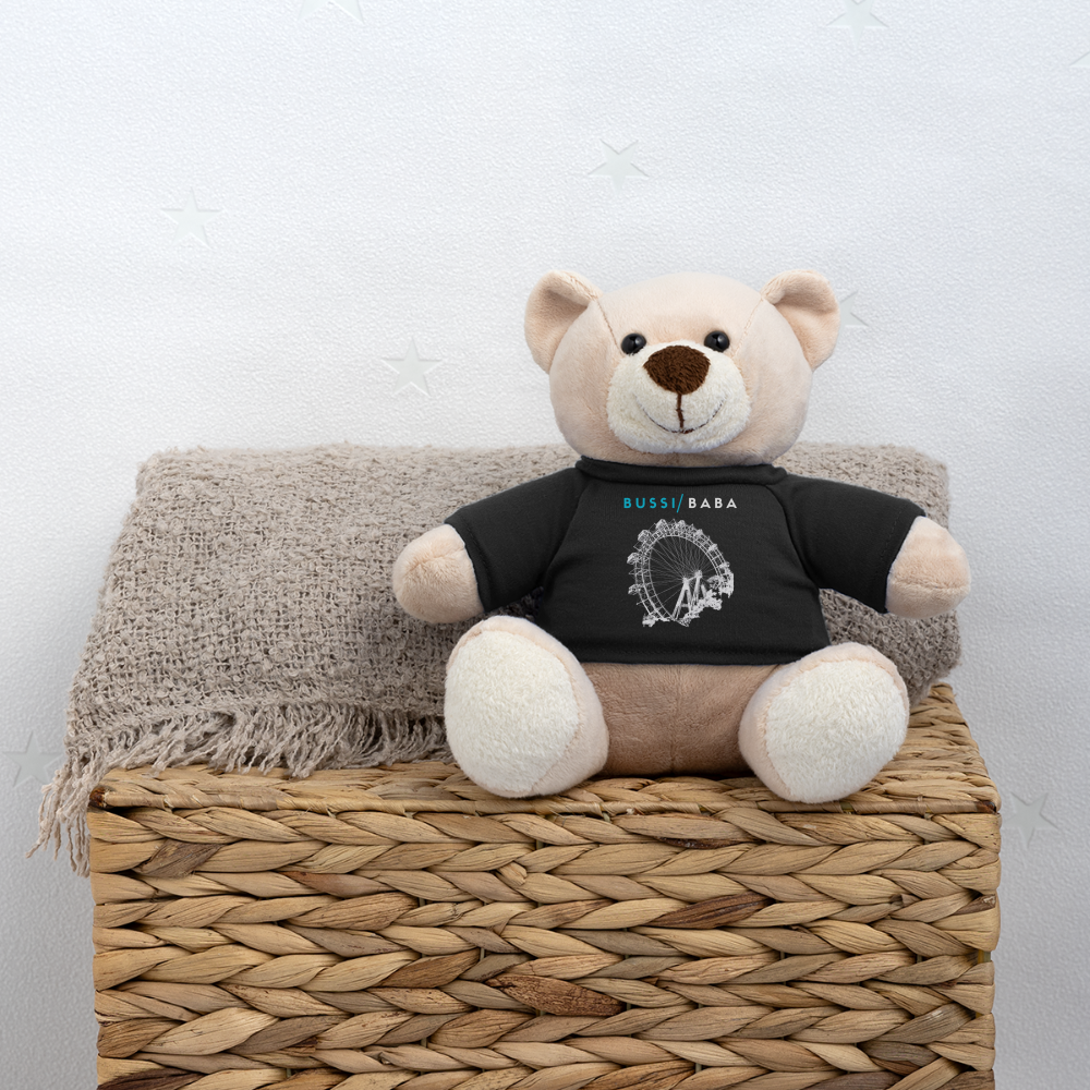 Bussi Baba aquablau - Wiener Riesenrad weiß, Teddy - Schwarz