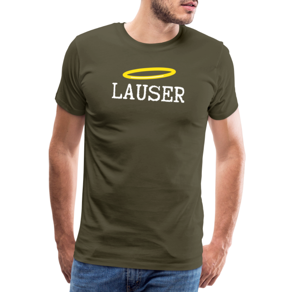 Lauser, österreichischer Lausbub - Männer Premium T-Shirt - Khaki