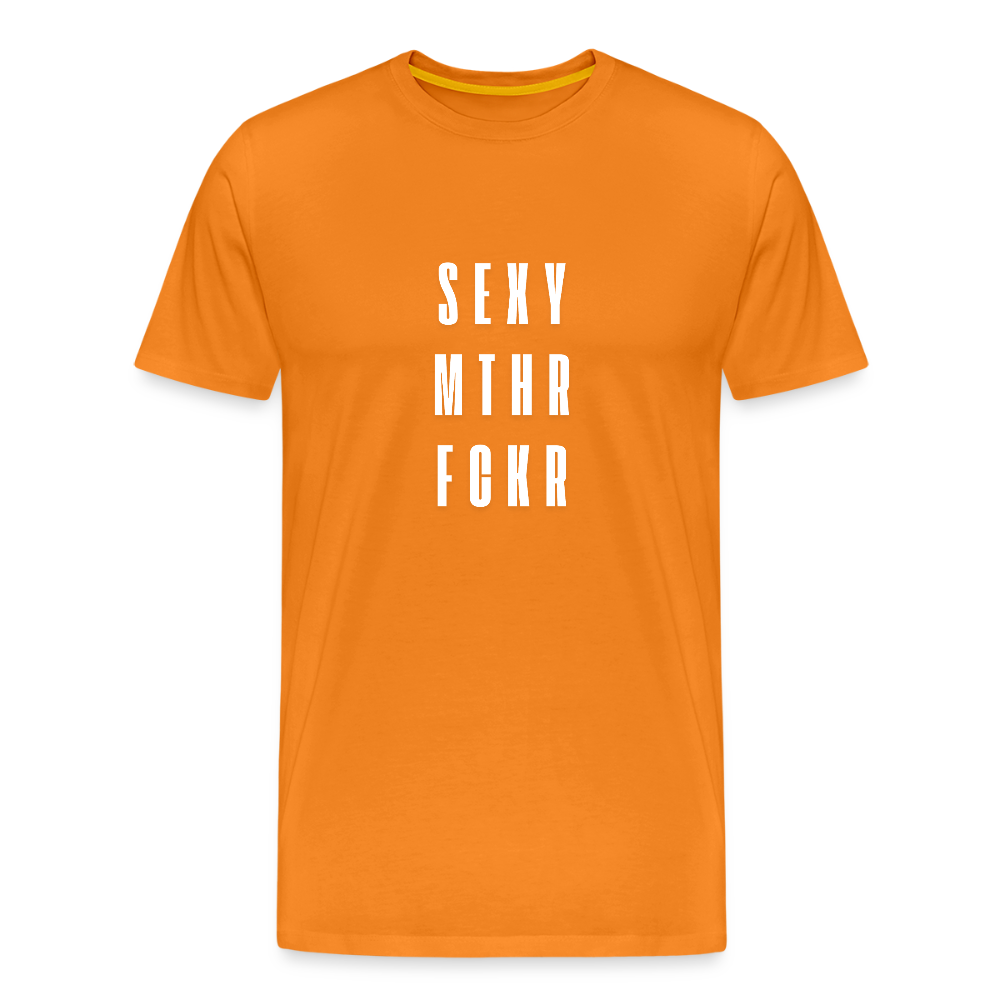 SEXY MTHR FCKR, Männer Premium T-Shirt - Orange