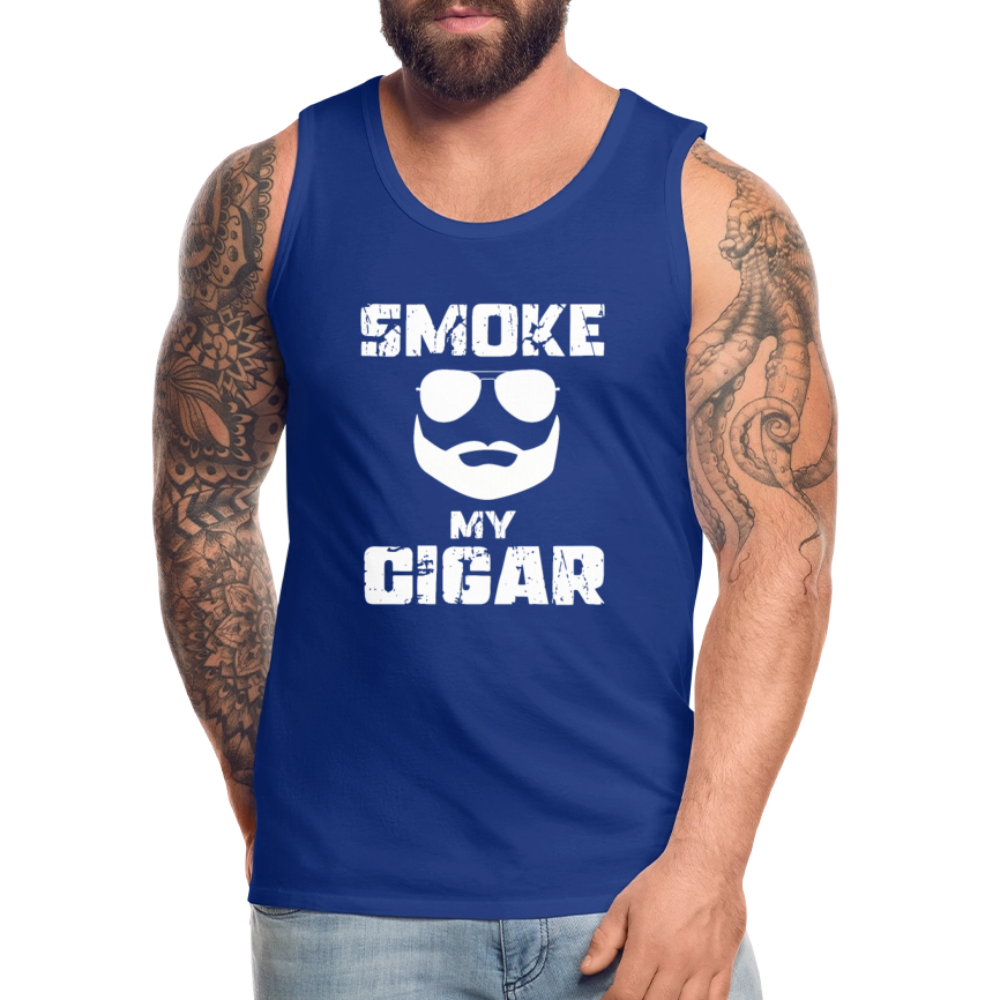 Smoke My Cigar - Zigarren Mann, Hot Daddy, Cigar Man, Männer Premium Tank Top - Königsblau