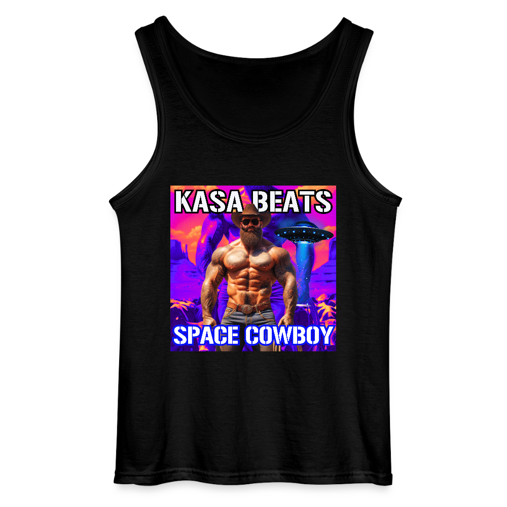 KASA BEATS - SPACE COWBOY, Men Tank Top - Schwarz