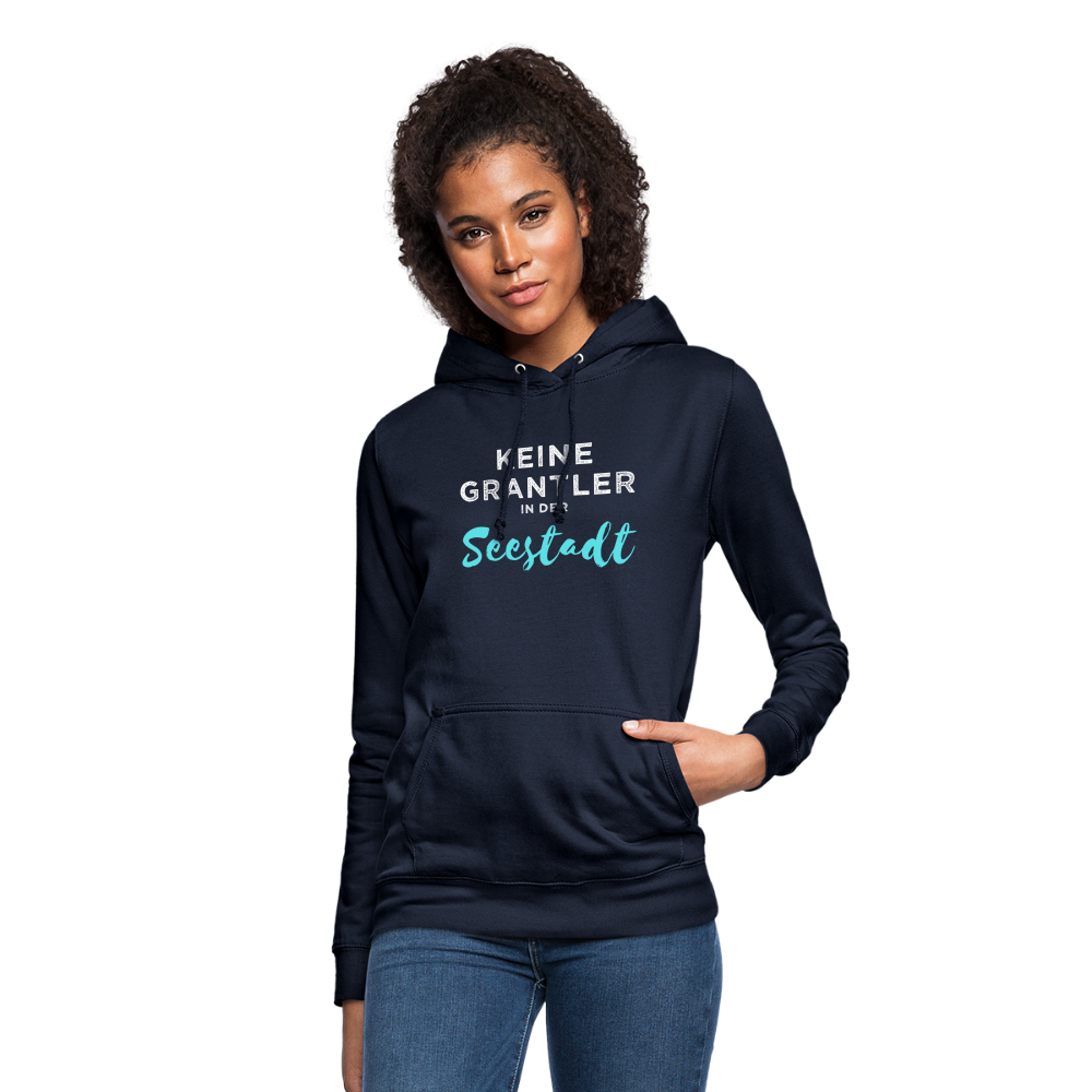 Keine Grantler in der Wiener Seestadt, Taillierter Frauen Hoodie - Navy