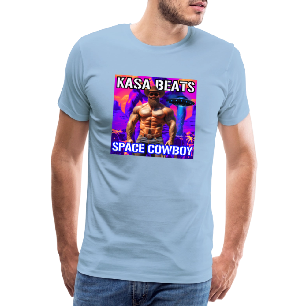 KASA BEATS - SPACE COWBOY, Men/ Männer Premium T-Shirt - Sky