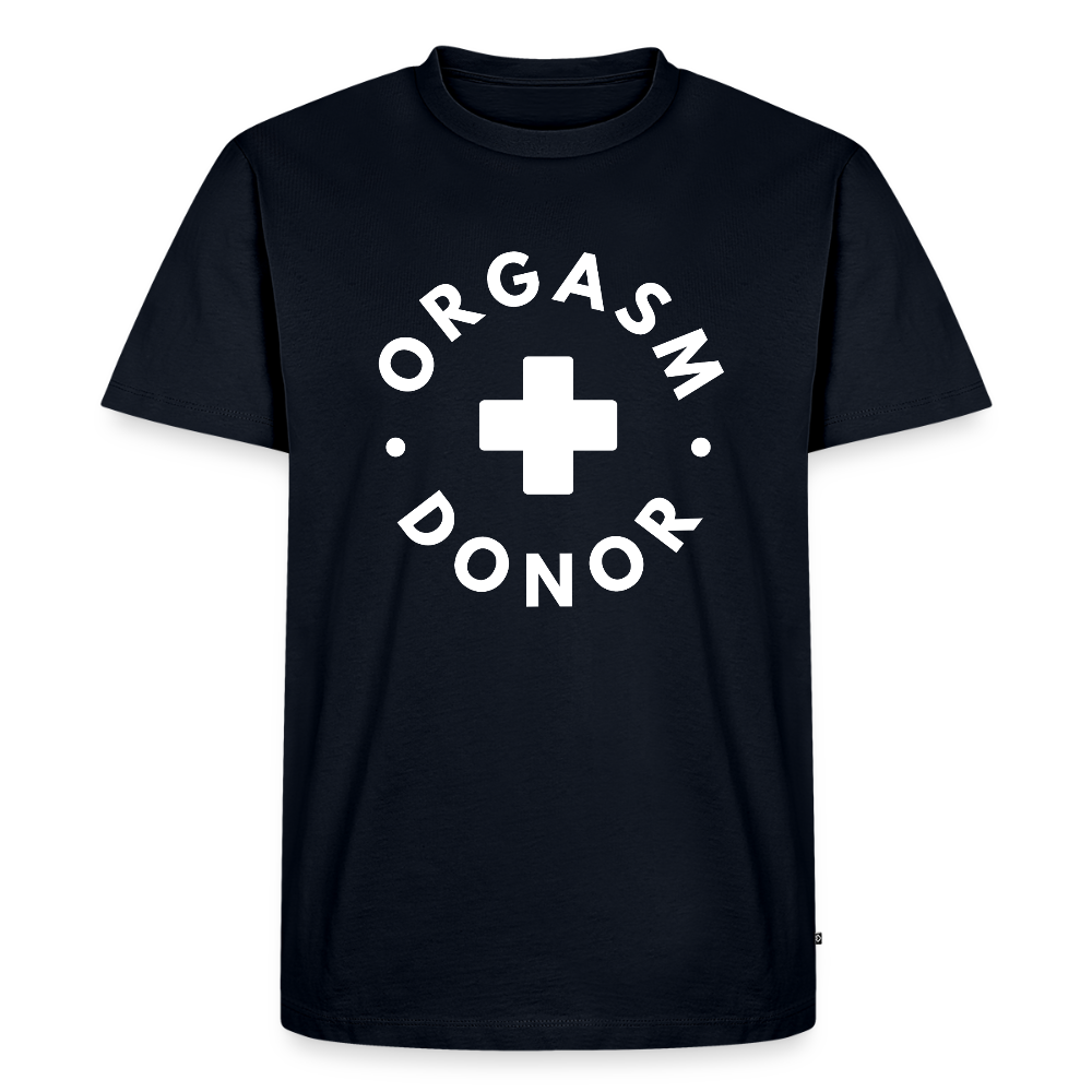 ORGASM DONOR - Men/ Männer Premium T-Shirt - Navy