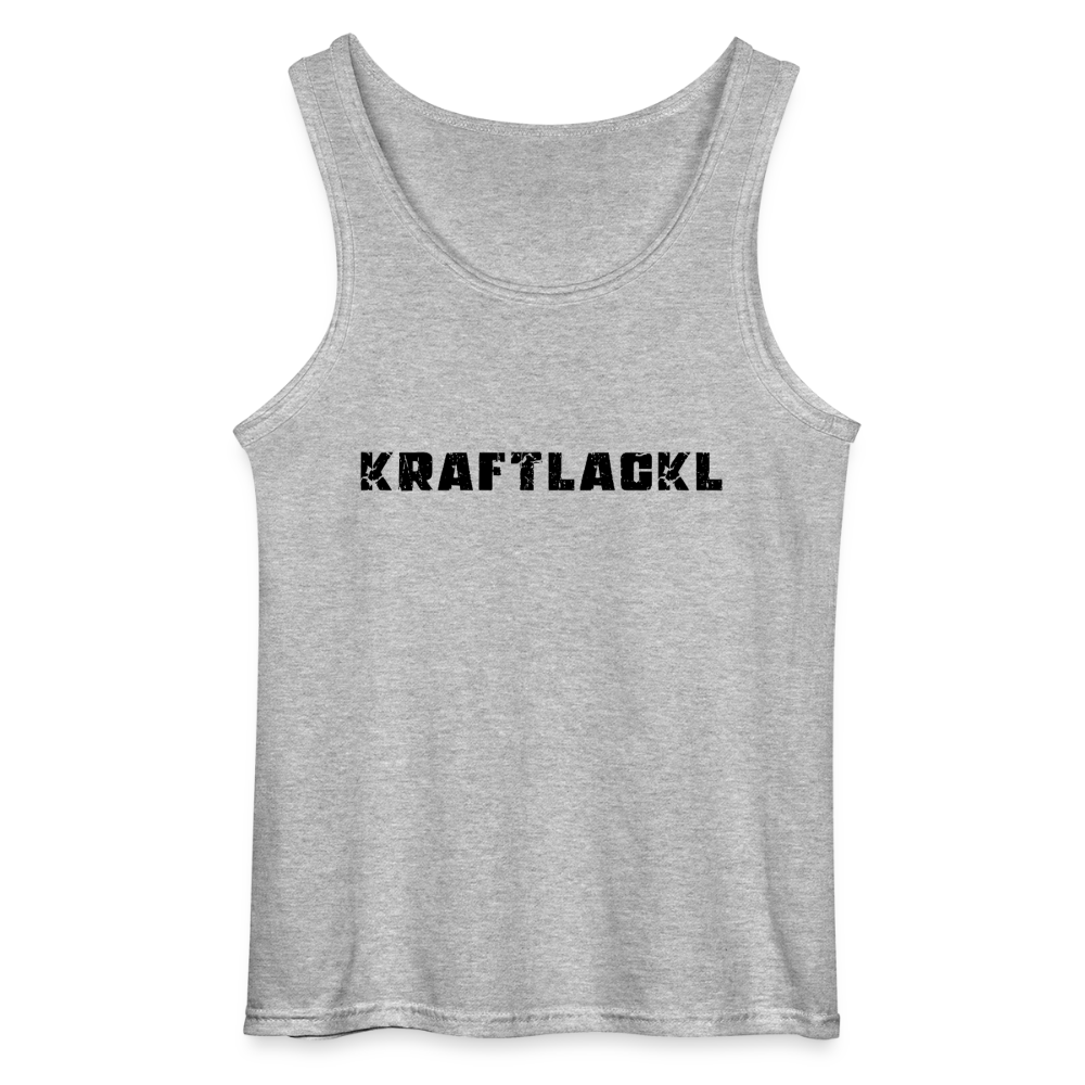 Kraftlackl, Männer Tank Top - Grau meliert