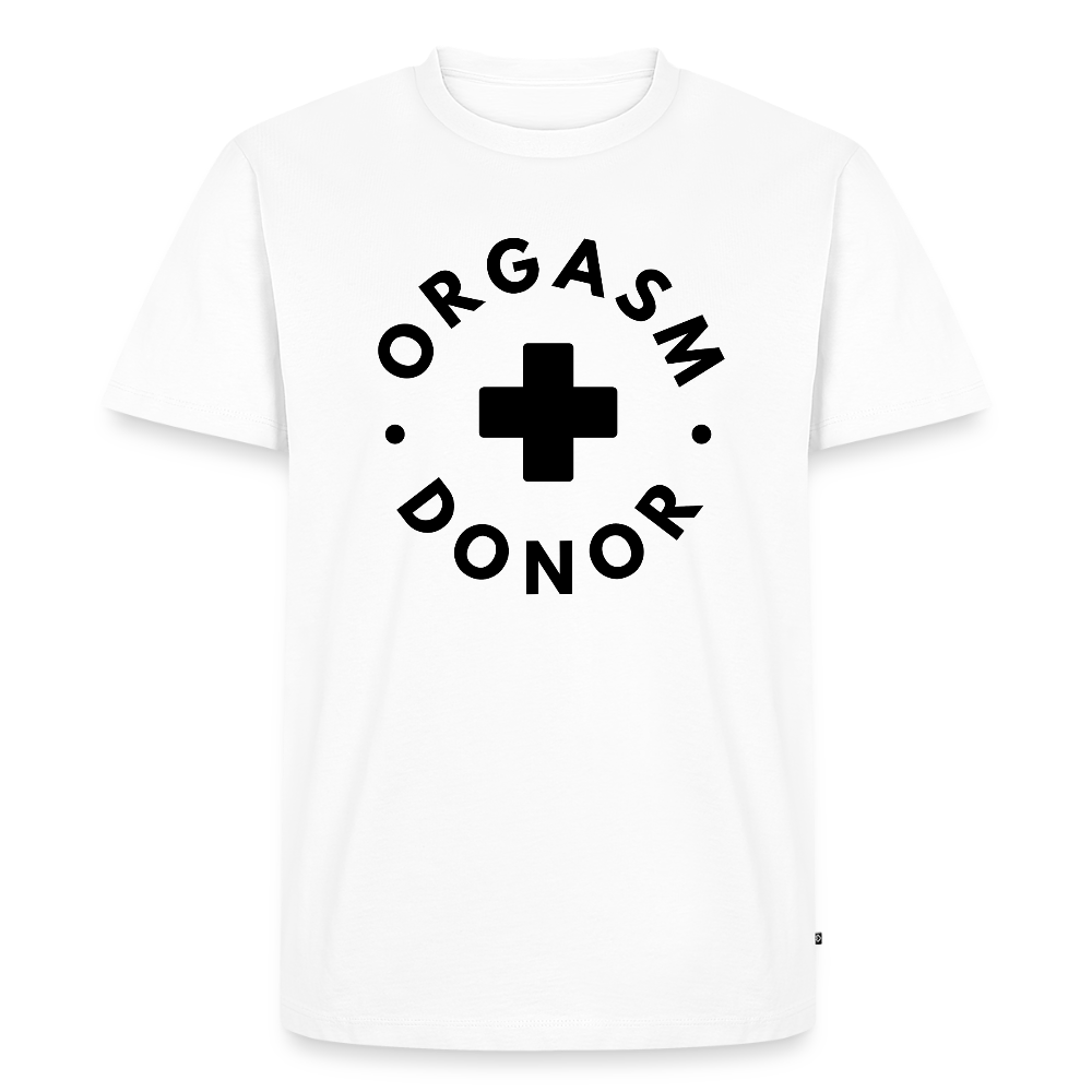ORGASM DONOR - Men/ Männer Premium T-Shirt - Weiß
