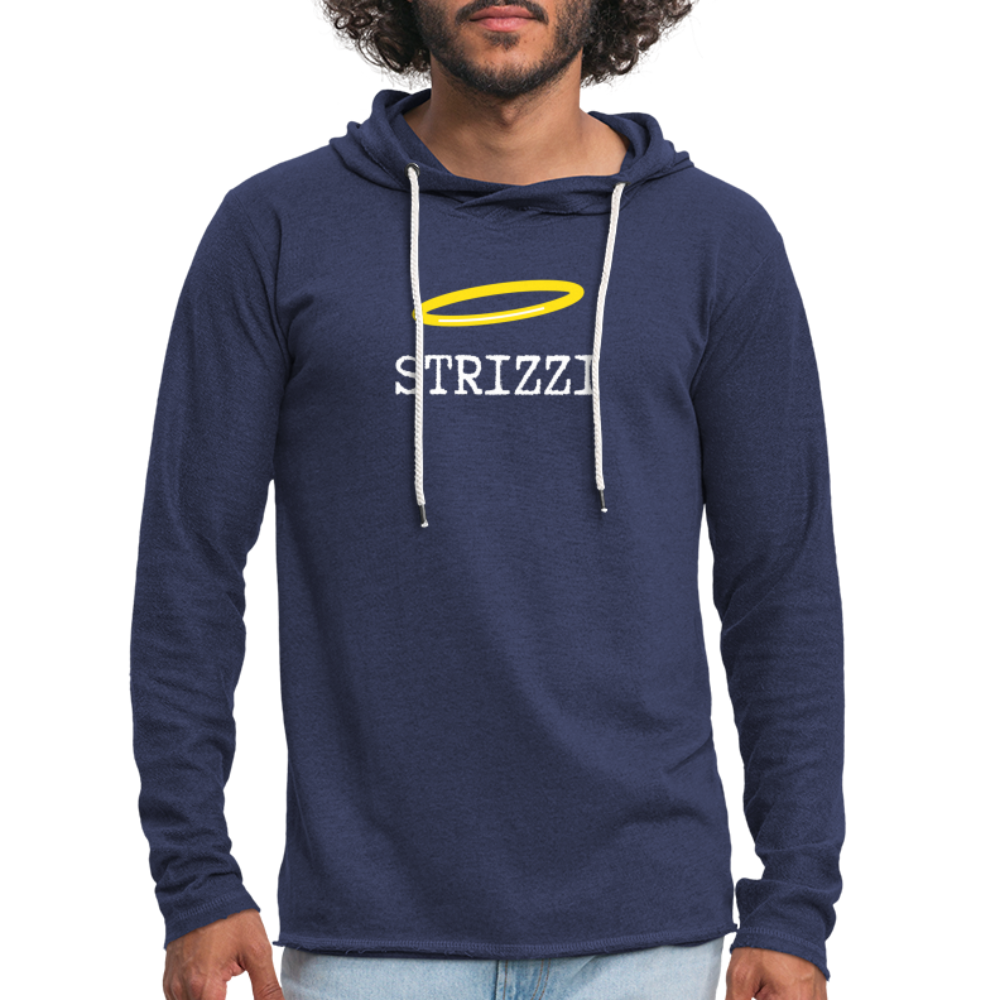 Strizzi, Leichtes Unisex Kapuzen-Sweatshirt - Navy meliert