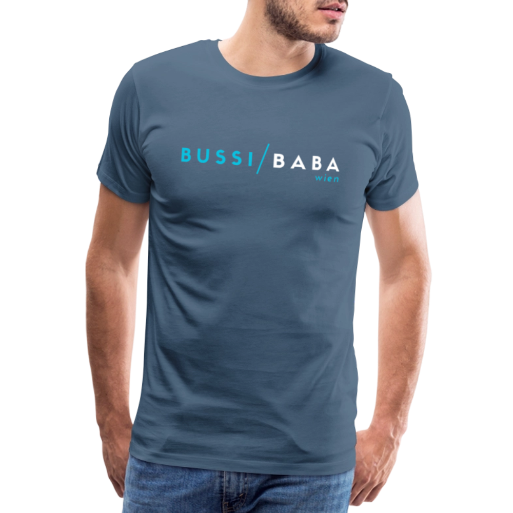 Bussi / Baba Wien aquablau, Männer Premium T-Shirt - Blaugrau