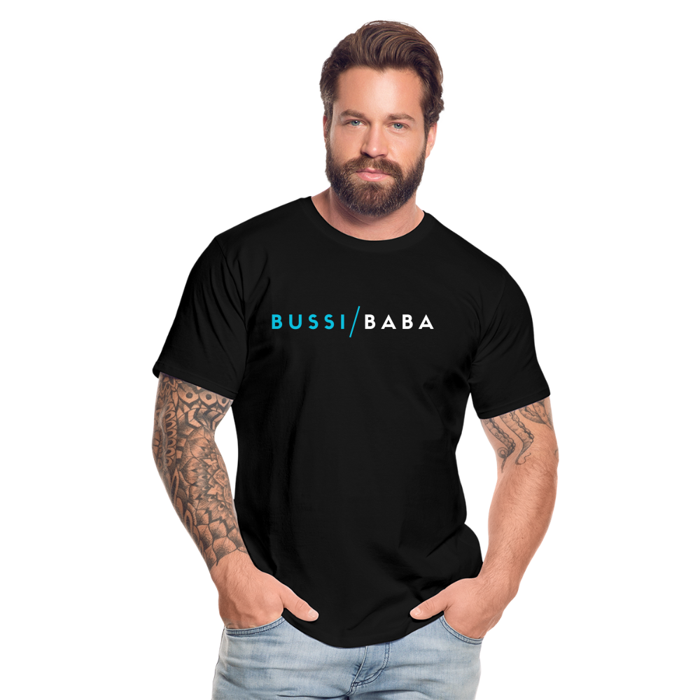 Bussi / Baba aquablau, Männer Premium Bio T-Shirt - Schwarz