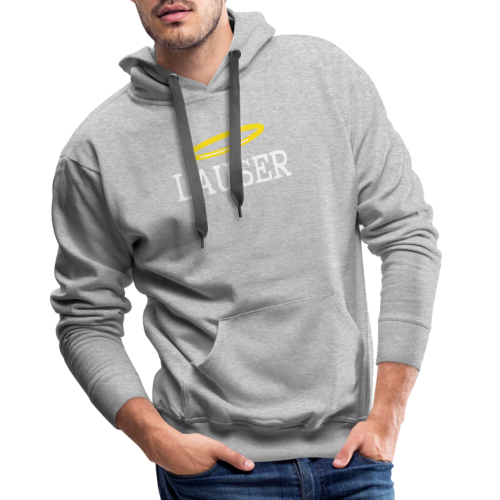 Lauser, österreichischer Lausbub - Männer Premium Hoodie/ Kapuzenpullover - Grau meliert