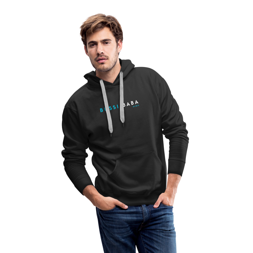 Bussi / Baba Wien aquablau, Männer Premium Hoodie - Schwarz