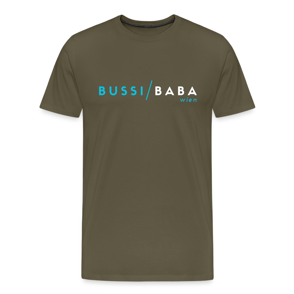 Bussi / Baba Wien aquablau, Männer Premium T-Shirt - Khaki