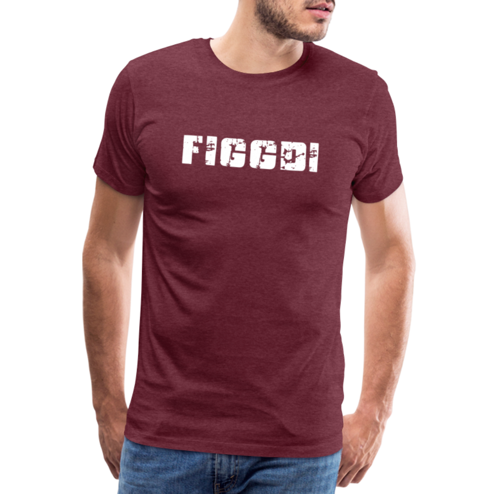 Figgdi - Schweizer Deutsch für "Kannst mich gern haben" ;-) Männer Premium T-Shirt - Bordeauxrot meliert