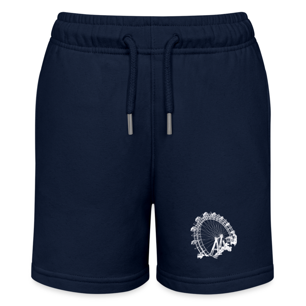 Wiener Riesenrad in weiß - Stanley/Stella Teenager Bio-Joggingshorts MINI BOLTER - Navy