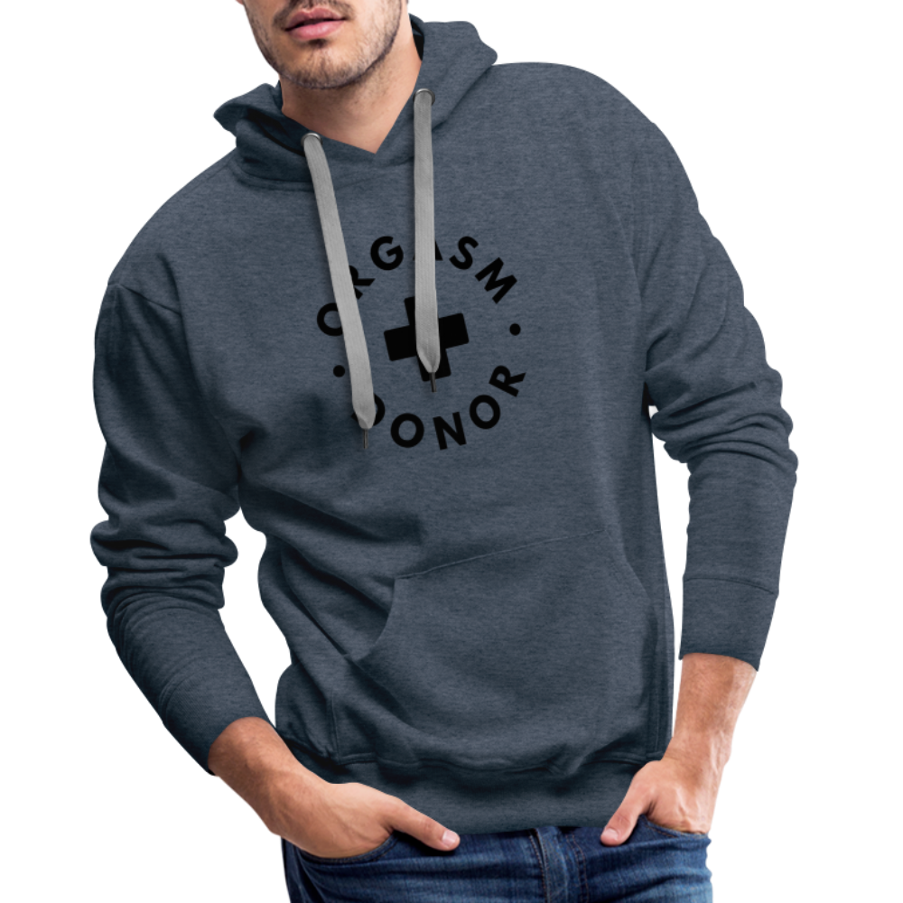 ORGASM DONOR - Men/ Männer Premium Hoodie - Jeansblau