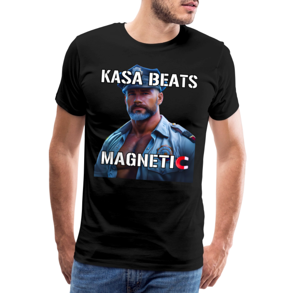 KASA BEATS - MAGNETIC, Men/ Männer Premium T-Shirt - Schwarz
