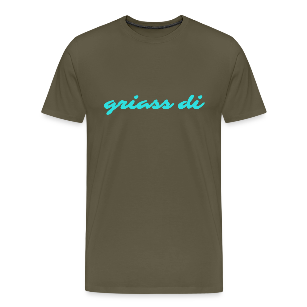 griass di - grüß dich, Männer Premium T-Shirt - Khaki
