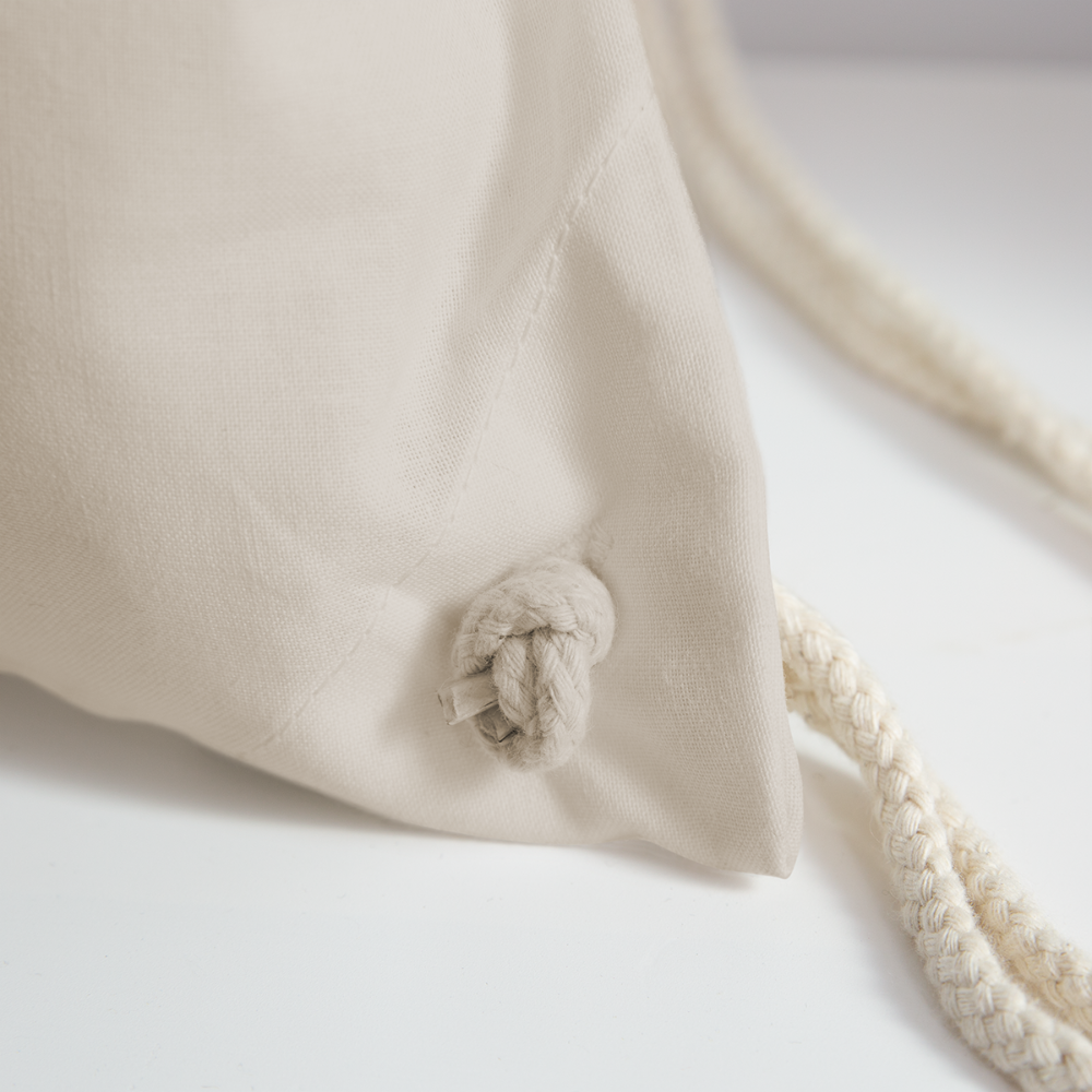 HOUSE MUSIC, funky 3D letters, Little Backpack, Gym Bag, Turnsackerl (dt. Turnbeutel) - Natur