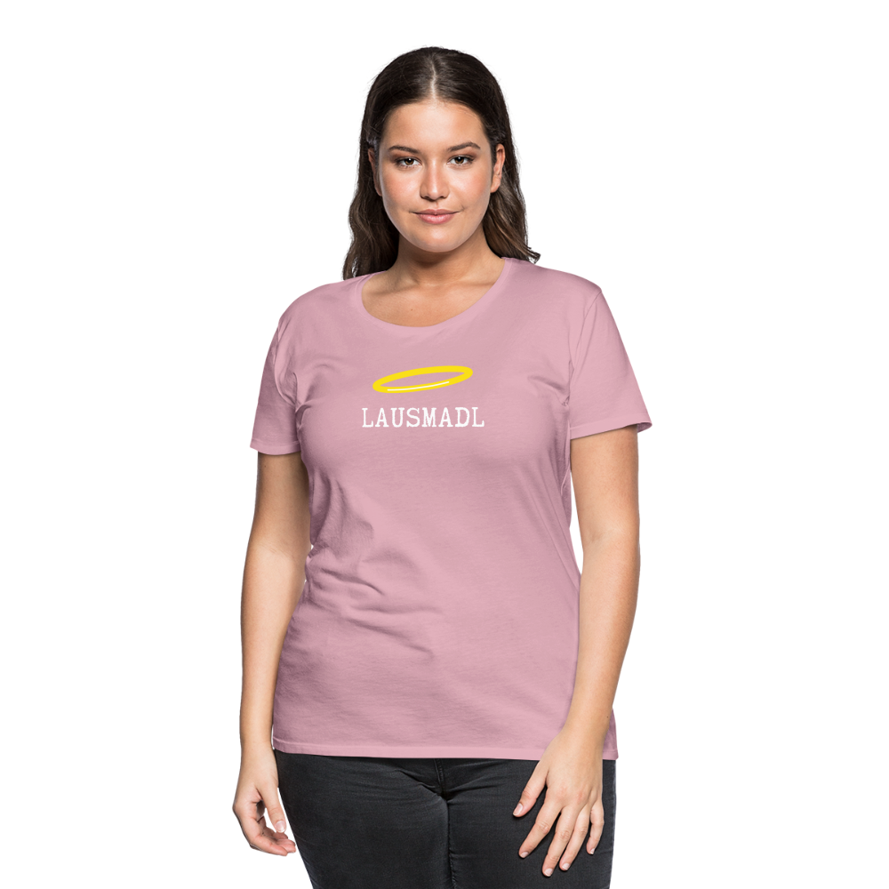Lausmadl, bayerisches und österreichisches Lausmädchen oder Lausmädl, Frauen Premium T-Shirt - Hellrosa