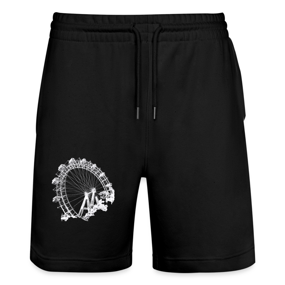 Wiener Riesenrad in weiß - Stanley/Stella Unisex Organic Joggingshorts - Schwarz