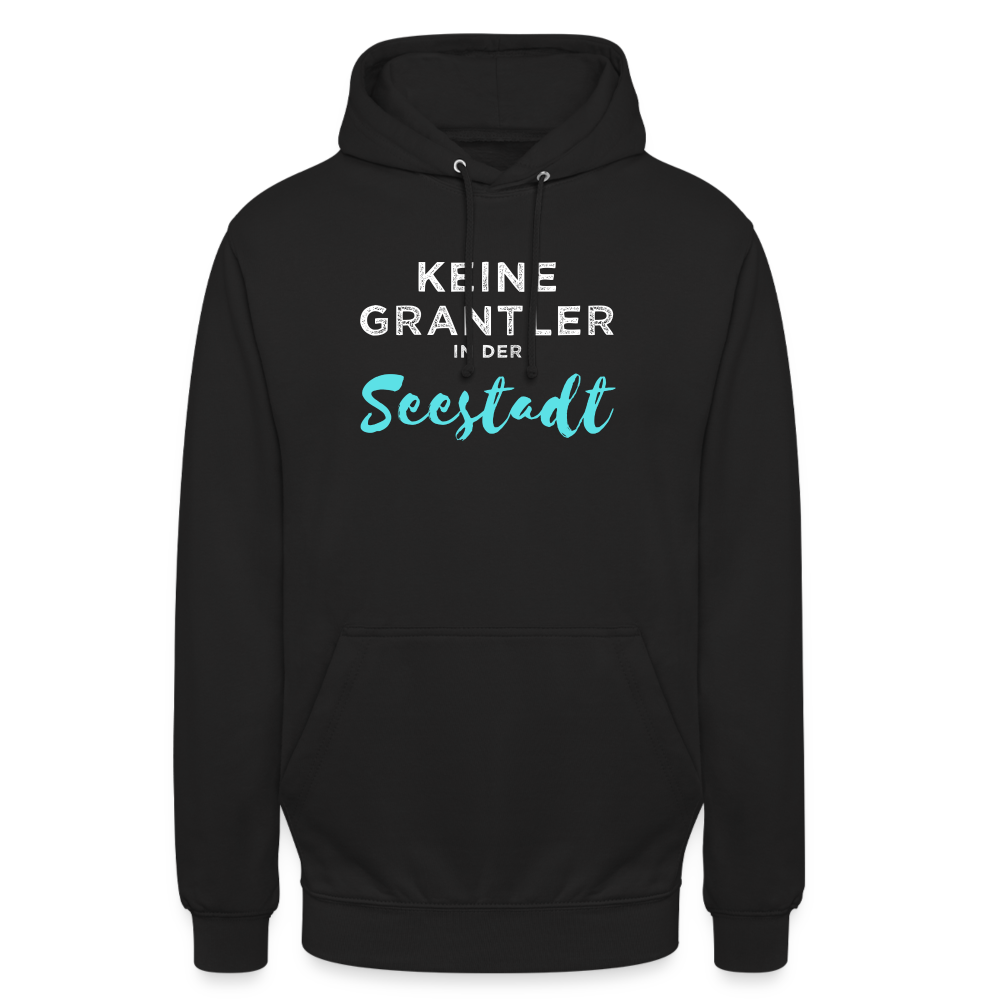 Keine Grantler in der Wiener Seestadt, Hoodie - Schwarz