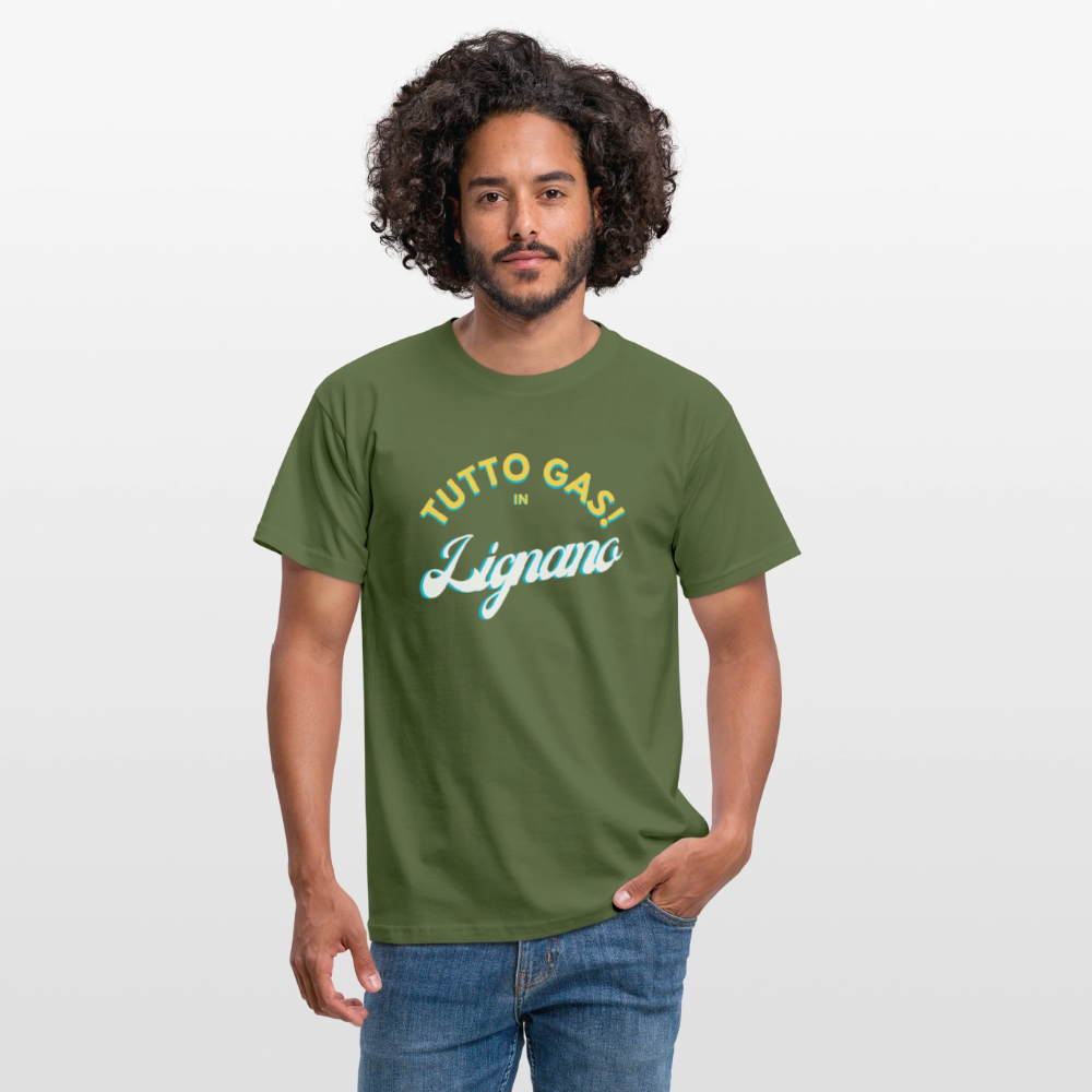 TUTTO GAS! in Lignano, Männer T-Shirt - Militärgrün