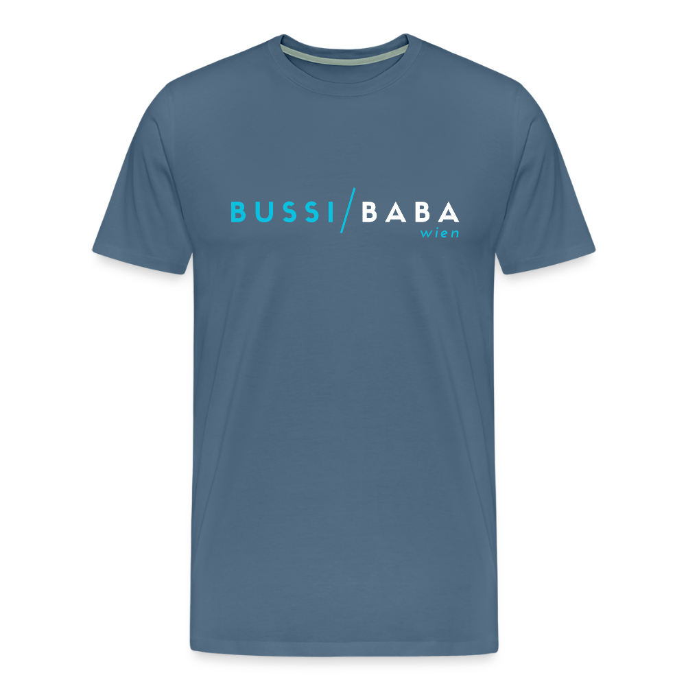 Bussi / Baba Wien aquablau, Männer Premium T-Shirt - Blaugrau