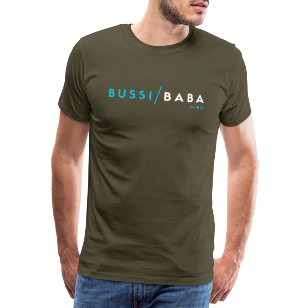 Bussi / Baba Wien aquablau, Männer Premium T-Shirt - Khaki