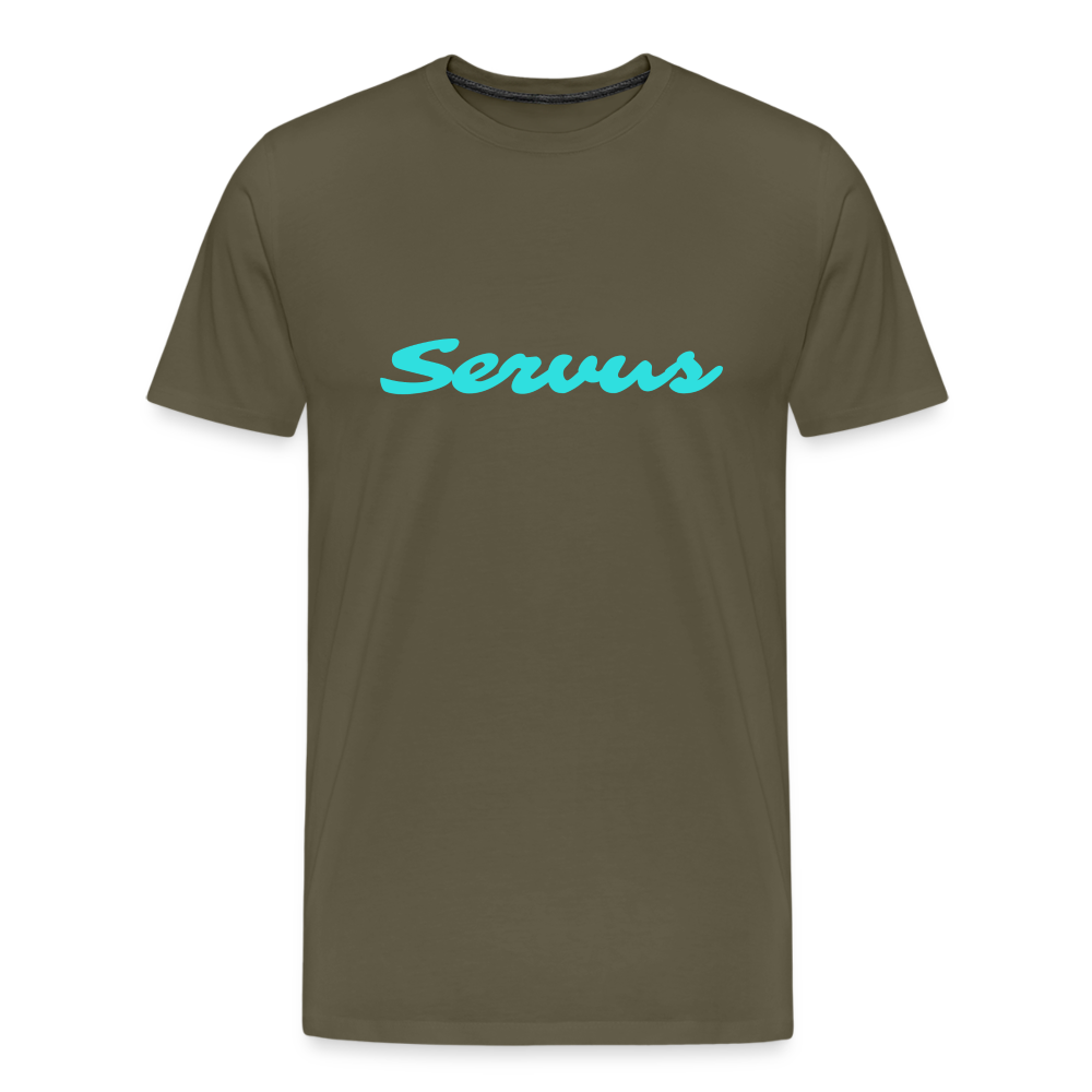 Servus (dt. Hallo), Männer Premium T-Shirt - Khaki